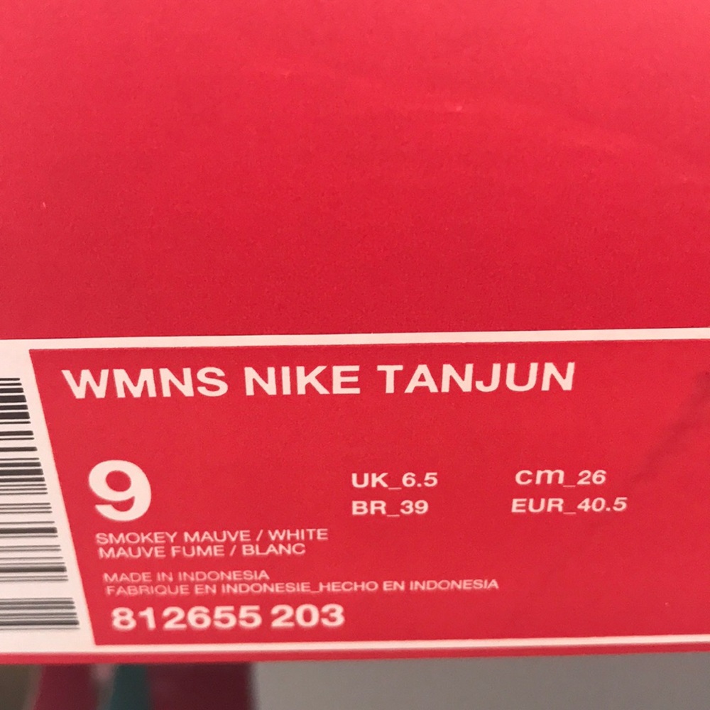 NWT Nike Tajun Smokey Mauve White W AUTHENTIC - Picture 8 of 8